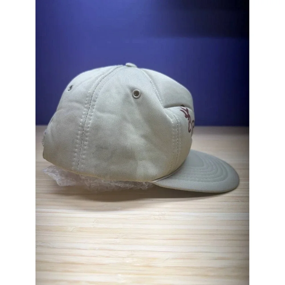 Vintage Browning Firearms Snapback Cap Hat Tan Khaki One Size Korea
